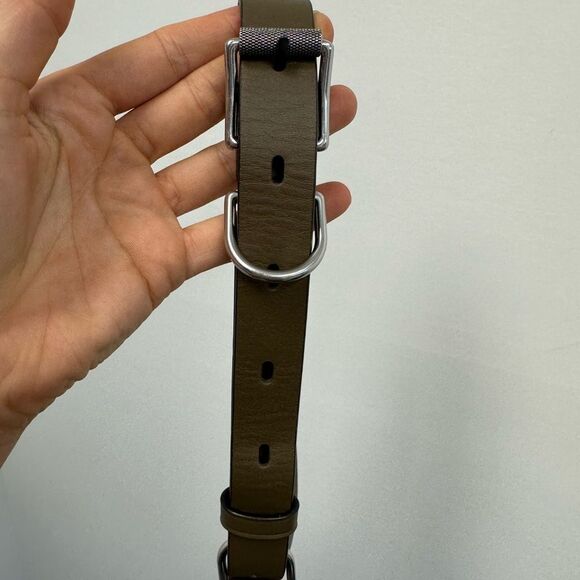 Rag & Bone Elliot Sling Pack Taupe Green Leather Zebra Pony Hair - Picture 10 of 14